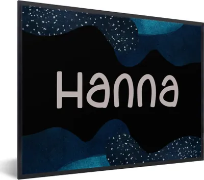 Produktbild von MuchoWow® Gerahmtes Poster Hanna - Pastell - Mädchen 80x60 cm - Poster mit Schwarzem Bilderrahmen Wandposter Rahmen Foto Bilder - Schwarzem - Mit Gestell