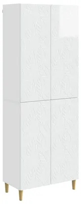 Immagine prodotto di vidaXL Set di due armadi, bianco lucido, materiale composito di legno