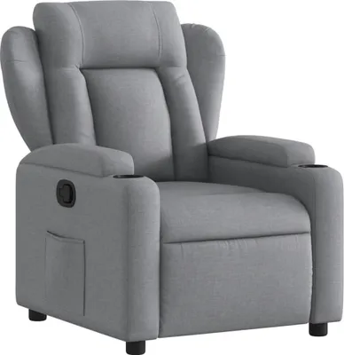 Produktbild von vidaXL Relaxsessel Hellgrau Stoff