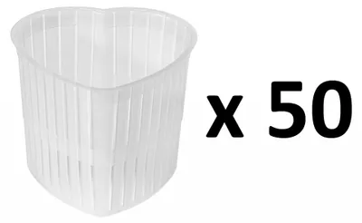 Produktbild von 50 x Käseform - Herzform, Käse Form, Kaseform, Kase Form, Käse Formen, Käseformen