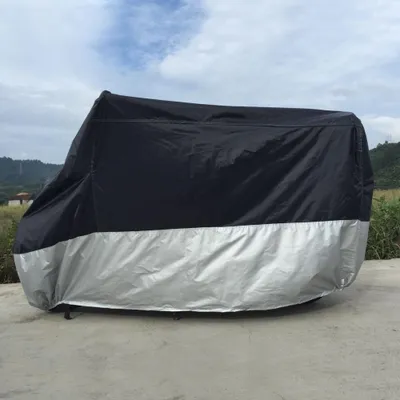 Image de Housse imperméable XXL pour moto, cyclomoteur ou scooter : respirante, pour l'extérieur, protège de la poussière, de la pluie et des UV