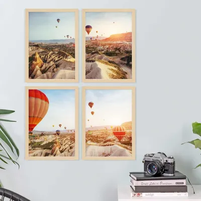 Produktbild von Fotolijst-Set aus MDF mit Acrylglas - 21x30 cm - Naturfarbe