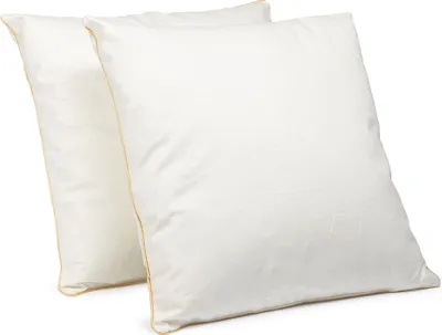 Produktbild von 2er Set Federkissen 40x40 cm | 300g Kissenfülung 100% Federn | Kissen mit  Zertifikat | Bezug 100% Baumwolle