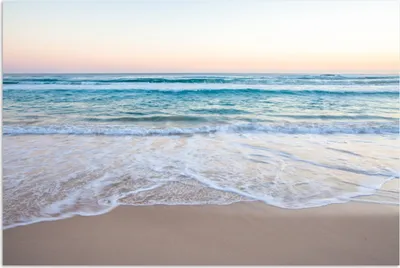 Produktbild von MuchoWow® Poster Strand - Meer - Pastell 180x120 cm - Fotoplakat