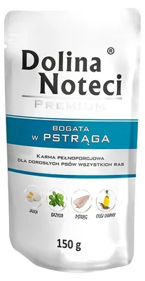 Zdjęcie produktu dla Dolina Noteci Premium Mokra Karma Dla Psa Bogata W Pstrąga Saszetka 150g