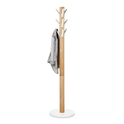 Produktbild von UMBRA FLAPPER COAT RACK Garderobenständer Kleiderständer weiß/natur 320361-668