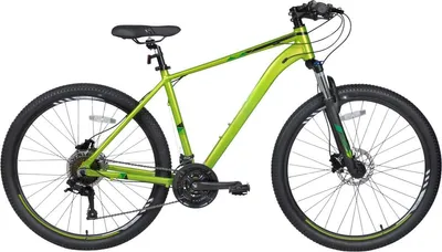 Productafbeelding van Mountainbike voor heren, 27,5 inch – 21 versnellingen – Hydraulische schijfremmen – Verende voorvork met blokkeermechanisme – Aluminium frame – Groen