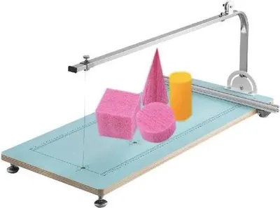 Image de Découpeuse de polystyrène - Bleue - Pour la mousse et le polystyrène - Avec fil chauffant - Découpeuse de mousse précise pour le modélisme & la décoration