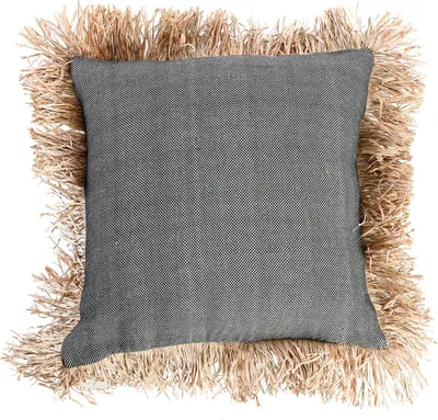 Produktbild von Bazar Bizar Der Baumwolle Bonita Kissenbezug - Schwarz Natur - 60x60