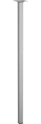 Image de Pied de table basse carré fixe acier mat gris, 70 cm