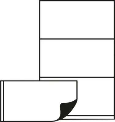 Immagine prodotto di 3L Office - Finestre magnetiche trasparenti, 3 pezzi, 55x102 mm