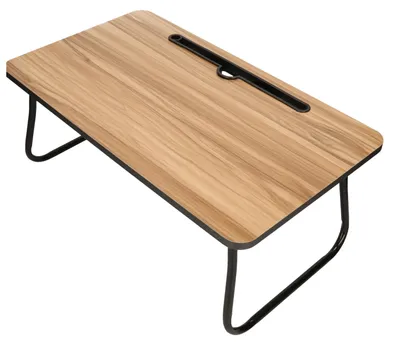 Produktbild von Laptop-Tisch mit Beinen - Holz/Metall - 53 x 30 x 22 cm