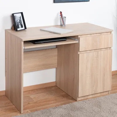 Produktbild von Schreibtisch Olavarria 01, Farbe: Sonoma Eiche - 75 x 110 x 51 cm (H x B x T)