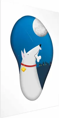 Produktbild von Posterpapier Poster - Dog Dreams 40x60 cm Für Kinder g-A-0180-ao-a