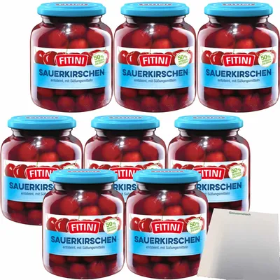 Produktbild von Fitini Sauerkirschen (8x370ml Glas) VPE + usy Block