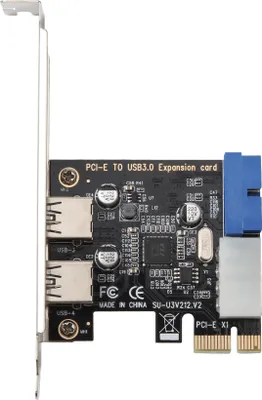 Produktbild von PCI-E auf USB 3.0 Erweiterungskarte 19-Pin Konverter Externe 2-Port USB 3.0 Dual USB 3.0 Schnittstelle Für PC Desktop