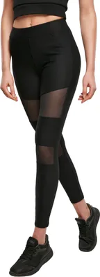 Obrázek produktu pro Dámské leginy Urban Classics Ladies Tech Mesh Rib Leggings black - S