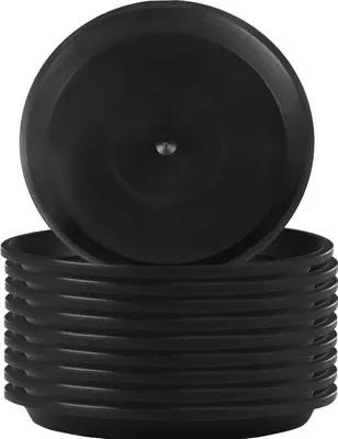 Obrázok produktu pre Plastové okrúhle podložky pod rastliny - sada 10 ks - čierne - udržateľné