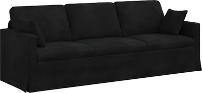 Obrázok produktu pre vidaXL Pohovka Čierna 228 x 78 x 80 cm Zamat