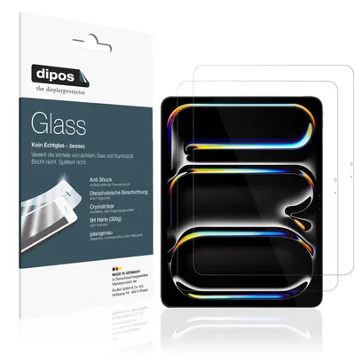 Zdjęcie produktu dla 2x przezroczyste szkło Dipos Apple iPad Pro 13 cali M4 2024