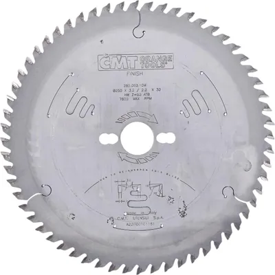 Produktbild von CMT | Holzsägeblatt, Kappschnitt ø 250/30 mm Z60 WZ/ATB