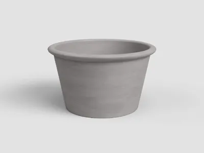 Produktbild von Artevasi Saramago Cilindro Pot, Grau, 1 l, 140 mm, 117 mm, 30 Stück(e)