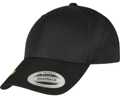 Productafbeelding van FLEXFIT 7706RS | Flexfit pet van gerecycled polyester twill - Kleur: Zwart - Maat: One Size (one size fits all)