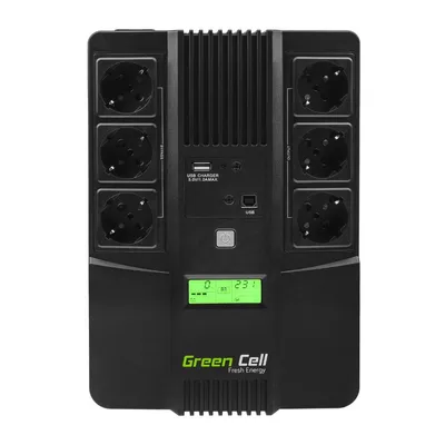 Immagine prodotto di Green Cell UPS06 gruppo di continuità (UPS) A linea interattiva 0,999 kVA 360 W 6 presa(e) AC