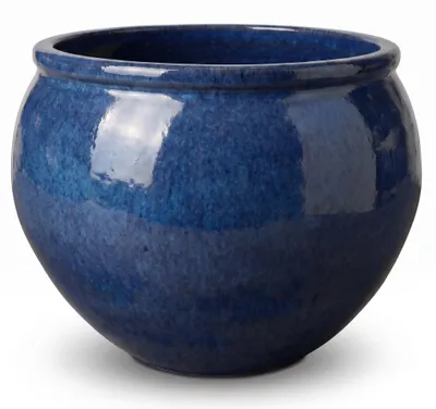 Zdjęcie produktu dla Doniczka ceramiczna Provencelia LUTECE Ciemnoniebieska, Ø85 cm x H64 cm, mrozoodporna