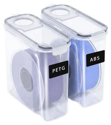 Produktbild von Vigevee 2er-Set 3D Drucker Filament Aufbewahrungsbox 4L, Wasserdichte Trockenbox für 1,75mm Filament (PLA/PETG/TPU)
