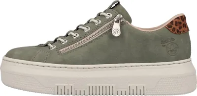 Image de Baskets femme M1952-52 vert de RIEKER de la taille 36 à 42