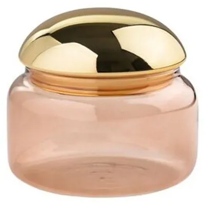 Produktbild von Gift Company Dose mit Deckel Voile Glas Braun Gold