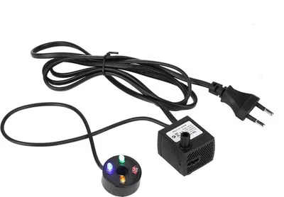 Obrázok produktu pre Akvárium fontána čerpadlo, akvárium dekorácie tiché akvárium fontána čerpadlo 150L/H 2W akvárium bublinky s čerpadlom, 4 farebné svetlá akvárium filter akvárium vzduchové čerpadlo