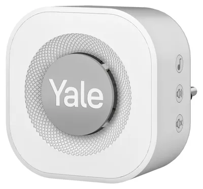 Zdjęcie produktu dla Yale Doorbell Chime, Szary, Biały, 433 MHz, Prąd przemienny, 100 - 240 V, 50 - 60 Hz, Chiny