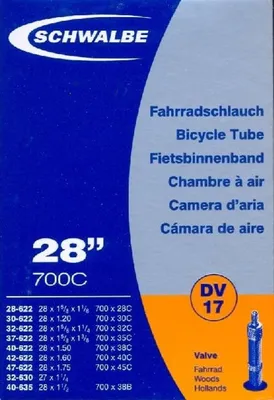 Produktbild von Schwalbe Dv17 Blitz 40 Mm Fahrradschlauch Durchsichtig 700 / 28-47 Durchsichtig 700