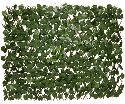 Produktbild von Famanu Kunsthecke – Ausziehbar – 180 x 90 cm – Kunst-Efeu – Für Innen und Außen – Pflegeleichte Pflanze