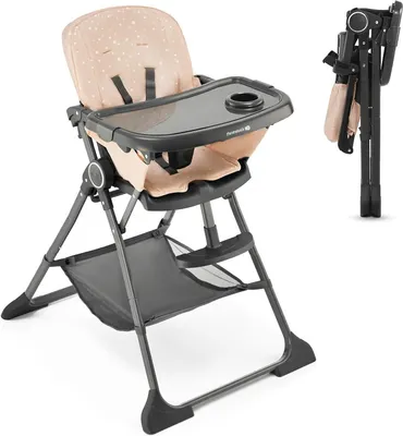 Produktbild von Kinderstuhl - Essstuhl - Fütterstuhl für Babys - Klappbares Design - Kompakte Größe - Rosa
