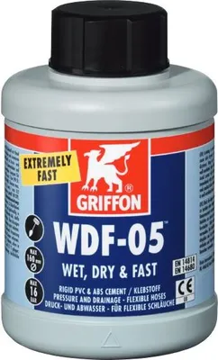 Produktbild von Griffon PVC Kleber 550 ml WDF-05 Rohr Fittings Spaltfüllend Schwimmbad schnell