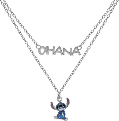 Immagine prodotto di Collana doppia Disney per bambini Lilo & Stitch argento NS00059SRHL-17.CS