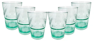 Produktbild von Bacardi Rum KUNSTSTOFF Glas - Gläser Set - 6x Kunststoff Gläser Mojito Longdrinkglas Cuba Libre Cocktail Bar