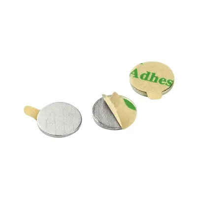 Produktbild von Scheibenmagnete (Rundmagnet) ø 8 mm Magnete selbstklebend Neodym vernickelt