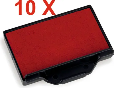 Produktbild von 10 X Trodat Ersatzkissen 6/53 für Professional 5203 – Stempelfarbe rotFür Professional 5203, 5253, 5440