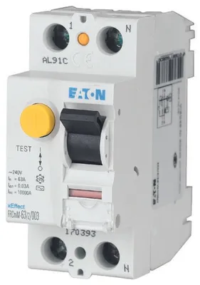 Immagine prodotto di Eaton RCD, 16A, 2p, 30mA, tipo A 170430