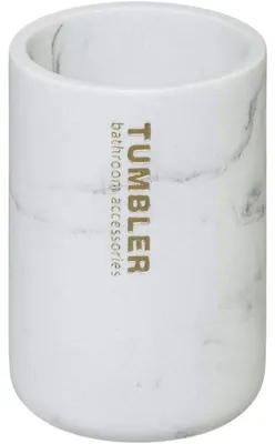 Produktbild von Zahnbürstenhalter mit Marmoreffekt, weiß
