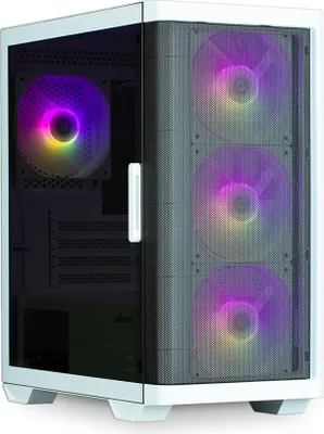 Zdjęcie produktu dla Zalman M4 WHITE, Mini Tower, PC, Czarny, Biały, micro ATX, Mini-ITX, Plastik, Stal, Szkło hartowane, 15,7 cm