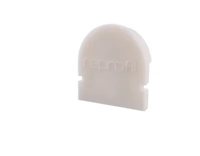 Produktbild von Deko-Light Profil Endkappe - Endkappe R-AU-01-08, Set 2 Stk, Kappe, Weiß, Kunststoff, Deko-Light, 2 g, 14 mm