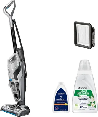 Produktbild von Bissell CrossWaveC3 Pro, 3-in-1 Stabstaubsauger, Beutellos, Silber, Schwarz, 0,82 l, 0,62 l, Rechteckig