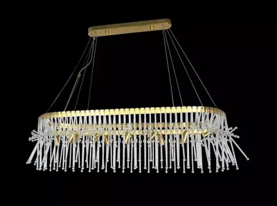Produktbild von Esstisch Lampe Deckenlampe Kronleuchter Deckenleuchter Luxus Gold Lüster Glas