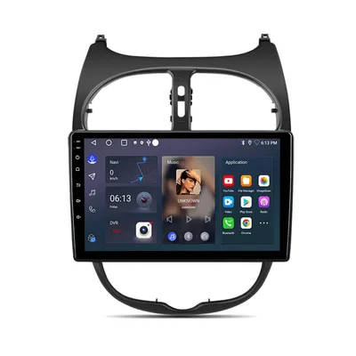 Obrázok produktu pre 9 Palcové Android Rádio 64GB Peugeot 206 206CC Carplay Navigácia Android Auto Bluetooth WiFi