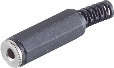 Immagine prodotto di accoppiamento jack da 2,5 mm, mono, a 2 pin, alloggiamento in plastica (22220519)